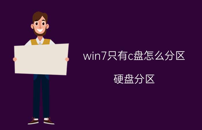 win7只有c盘怎么分区 硬盘分区,为什么我的c盘只能分出一半空间？